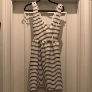LC Lauren Conrad White and Navy Nautical Dress